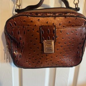 Elegant Brown Vegan Leather Handbag